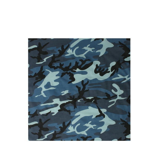 22" Digital Camouflage Bandana Sky Blue or Black & White City Digital Camo 22" Digital Camouflage Bandana Sky Blue or Black & White City Digital Camo